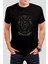 Valhalla Baskılı Siyah Unisex Tişört C188 1