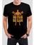 Sporcu Baskılı Siyah Unisex Tişört C205 1