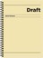 Kareli Sert Kapak Spiralli Draft Defter Sarı 17X24 1