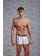 Beyaz Erkek Torbalı Normal Paça Boxer 1