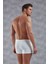 Beyaz Erkek Modal Torbalı Normal Paça Boxer 2