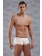 Beyaz Erkek Polyamid Mini Paça Boxer 1