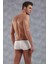 Beyaz Erkek Polyamid Mini Paça Boxer 2