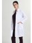Önlük Kadın Uzun Hakim Yaka Doktor Hemşire Öğretmen Önlüğü Beyaz 1