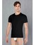 Siyah Erkek Pamuk Kumaş Tişört 1