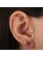 Yakut Taşlı Altın Tragus Piercing 4