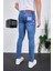 Erkek Likralı Denim Skinny Fit Süper Dar Jeans 5