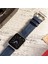 Apple Watch Deri Kordon 49MM 45MM 44MM 42MM 3 / 4 / 5 / 6 / Se / 7 / 8 / Ultra / Ultra 2 Mavi Deri Kayış 1
