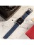 Apple Watch Deri Kordon 49MM 45MM 44MM 42MM 3 / 4 / 5 / 6 / Se / 7 / 8 / Ultra / Ultra 2 Mavi Deri Kayış 4