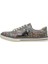 Kadın Vegan Deri Mavi Sneakers - Over the Moon Tasarım 3