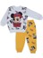 Erkek Bebek Mickey Mouse Baskılı Şapkalı Alt Üst 2'li Takım 1