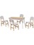 Ege Sandalye Avanos Ahşap Mdf Açılır Mutfak Masası Takımı - 70X120+30 cm 1
