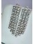 Taşlı Sallantılı Silver Renk Küpe 2
