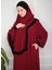 Mercan Bandajlı Khimar Abaya 1