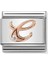 Composable Classic Dekoratif Link - Harfler - C - (03 C) 9k Rose Altın Zirkon 1