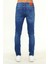 - Erkek Likralı Skinny Fit Kot Pantolon Mavi 4
