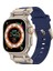 Apple Watch 44/45/46/49mm Titanyum Metal Bağlantı Kitli Silikon Kordon 101 2/3/4/5/6/se/7/8/9/10/11/ultra 2