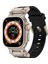 Apple Watch Ultra 1/2/3 49mm Titanyum Metal Bağlantı Kitli Silikon Kordon 101 3