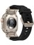Apple Watch Ultra 1/2/3 49mm Titanyum Metal Bağlantı Kitli Silikon Kordon 101 4