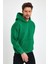 Yeşil Hoodie, Oversize Sweatshirt, Erkek Hoodie, Kanguru Cep Kapüşonlu 2