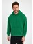 Yeşil Hoodie, Oversize Sweatshirt, Erkek Hoodie, Kanguru Cep Kapüşonlu 4