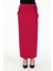 Kadın Fuşya Cep Detaylı Mevsimlik Poliviskon Kalem Uzun Etek 2107-95 5