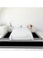 Çerçeve Desen Dijital Baskılı Kaymaz Yıkanabilir Üçlü Yatak Odası Takımı, Çerçeveli-07-Siyah, 1