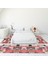 Dijital Baskılı Kaymaz Taban Yıkanabilir Patchwork Üçlü Yatak Odası Takımı, Patchwork-03-Kırmızı, 1