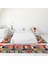 Dijital Baskılı Kaymaz Taban Yıkanabilir Patchwork Üçlü Yatak Odası Takımı, Patchwork-10-Renkli, 1