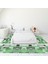 Dijital Baskılı Kaymaz Taban Yıkanabilir Patchwork Üçlü Yatak Odası Takımı, Patchwork-03-Yeşil, 1