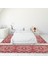 Etnik Desenli Dijital Baskılı Kaymaz Taban Yıkanabilir Üçlü Yatak Odası Takımı, Etnik-10-Pembe, 1