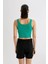 Fit NBA Boston Celtics Crop Bisiklet Yaka Ribana Atlet C4915AX24SM 5
