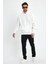 Beyaz Hoodie, Oversize Sweatshirt, Erkek Hoodie, Kanguru Cep Kapüşonlu 1