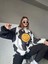 Zenwave Smiley Face Kapüşonlu Sweatshirt - Siyah 1