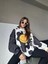 Zenwave Smiley Face Kapüşonlu Sweatshirt - Siyah 2