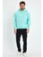 Açık Mavi Hoodie, Oversize Sweatshirt, Erkek Hoodie, Kanguru Cep Kapüşonlu 5