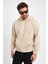 Bej Hoodie, Oversize Sweatshirt, Erkek Hoodie, Kanguru Cep Kapüşonlu 5