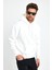 Beyaz Hoodie, Oversize Sweatshirt, Erkek Hoodie, Kanguru Cep Kapüşonlu 3
