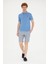 1792406 GTP04IY024 Erkek T-Shirt Koyu Mavi 3