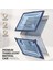 Apple MacBook Pro 14.2'' M3 Çipli 2024 Antishock Katlanabilir Standlı Armor Ön Arka Kapak Kılıf ve Koruyucu Set A2918 A2992 2