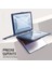 Apple MacBook Pro 14.2'' M3 Çipli 2024 Antishock Katlanabilir Standlı Armor Ön Arka Kapak Kılıf ve Koruyucu Set A2918 A2992 3