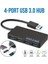 USB 3.0 Hub 4 Bağlantı Noktalı Yüksek Hızlı Ince Kompakt Genişletme Ayırıcı (Yurt Dışından) 3