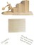 3D Boyanabilir Ahşap Yap Boz Puzzle - Ahşap 3D Disk Atan Adam Kalemlik Maketi 2