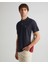 Erkek Lacivert Regular Fit Renk Bloklu Polo 2424124T.433 1