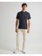 Erkek Lacivert Regular Fit Renk Bloklu Polo 2424124T.433 3