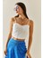 Beyaz Balenli & Askılı Crop Bluz 5YXK2-48340-01 4