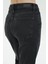 Diana Antrasit Yüksek Bel Patı Fermuarlı Paçası Kesikli Dad Straight Fit Jean Pantolon C 4517-102 5