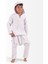 Müslin Erkek Çocuk Yazlık Sweatshirt Şalvarlı Pantolon Takım Beyaz 3