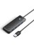 Usb-C Girişli 4 Portlu USB 3.0 5gbps Hub - Hızlı Veri Aktarımı ve Geniş Uyumlu Çoklayıcı Siyah 1