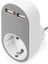Evrensel Priz ve USB Yuvaya Sahip Şarj Adaptörü (2 x Usb-A) digitus Universal USB Plug-In Charger With 2 x Usb-A Sockets And Integrated Socket 1